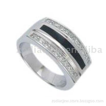 925sterling silver ring with CZ setting